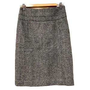 Club Monaco Black and White Tweed Pencil Skirt